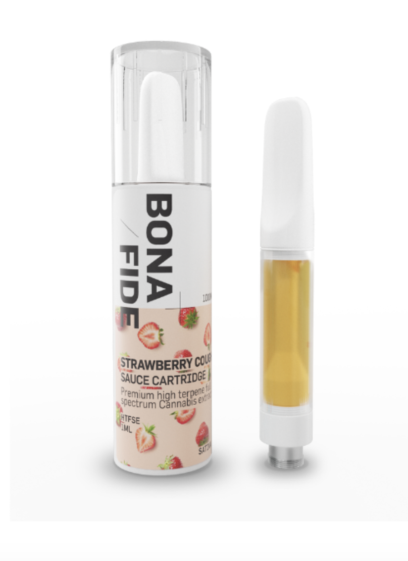 Bonafide – Sauce Cartridge - Strawberry Cough 1ML THC (SATIVA)