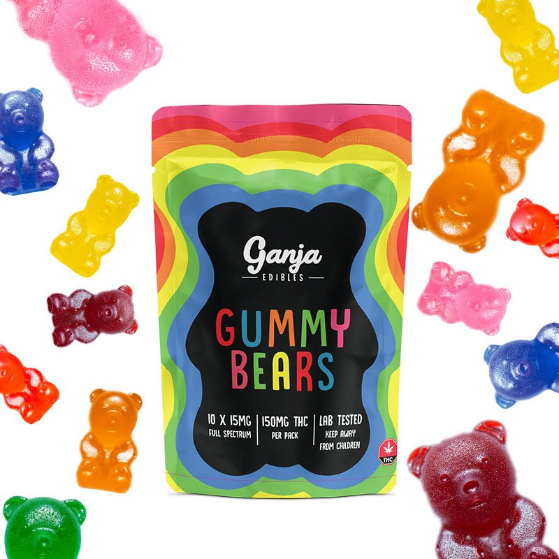 Ganja Edibles - Gummy Bears : Assorted Flavors