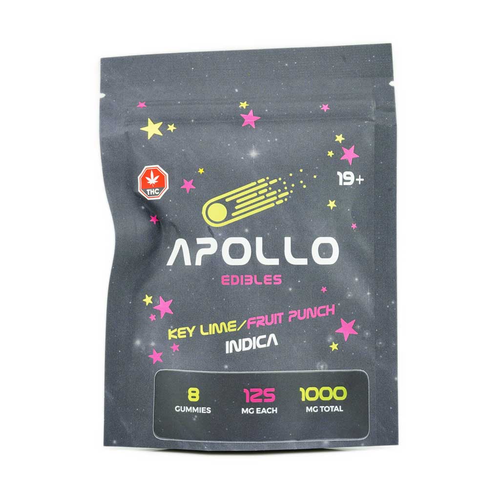 Apollo Edibles - Key Lime/Fruit Punch Shooting Stars 1000MG THC Indica