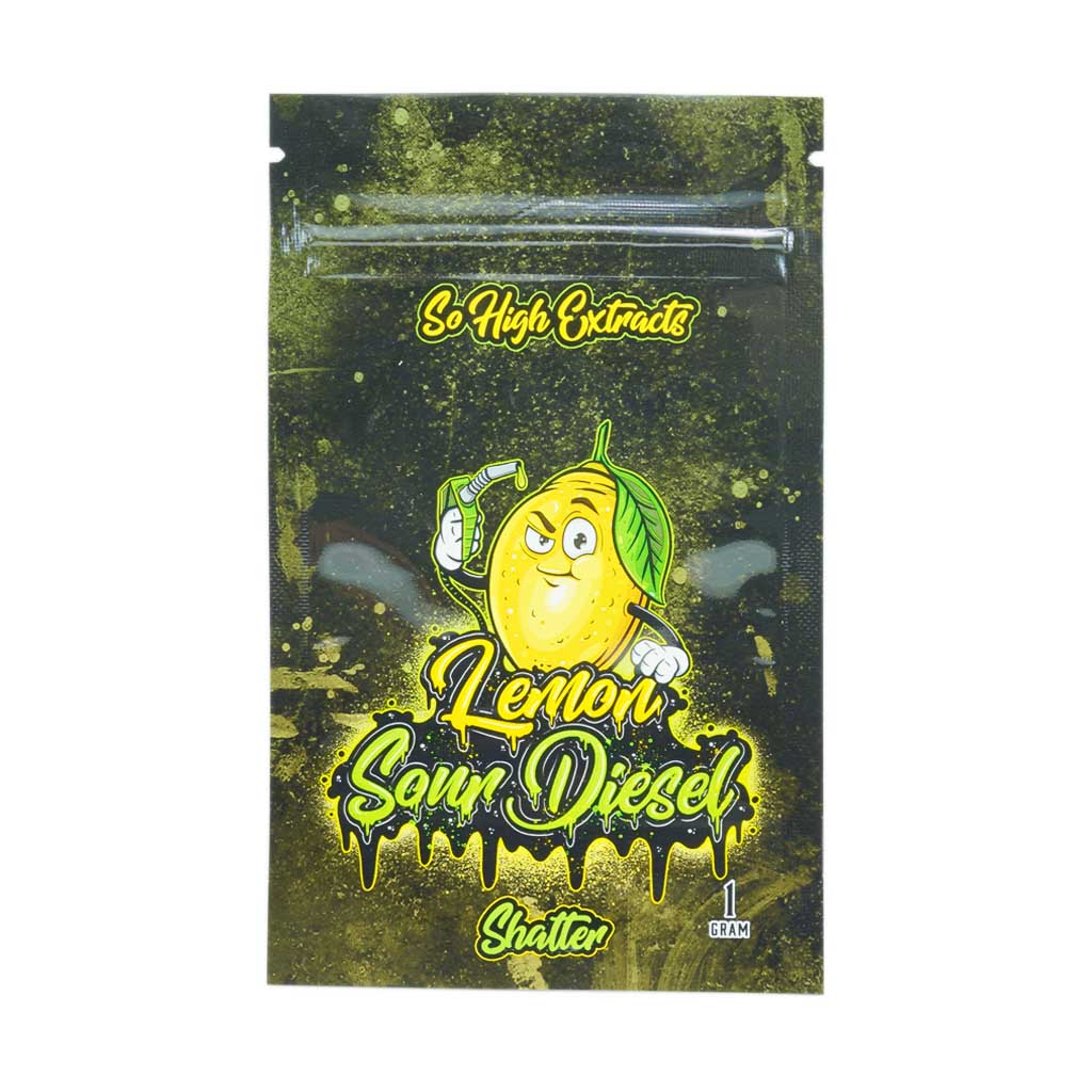 So High Extracts Premium Shatter - Lemon Sour Diesel