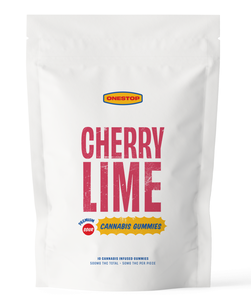 One Stop - Sour Cherry Lime THC Gummies 500mg