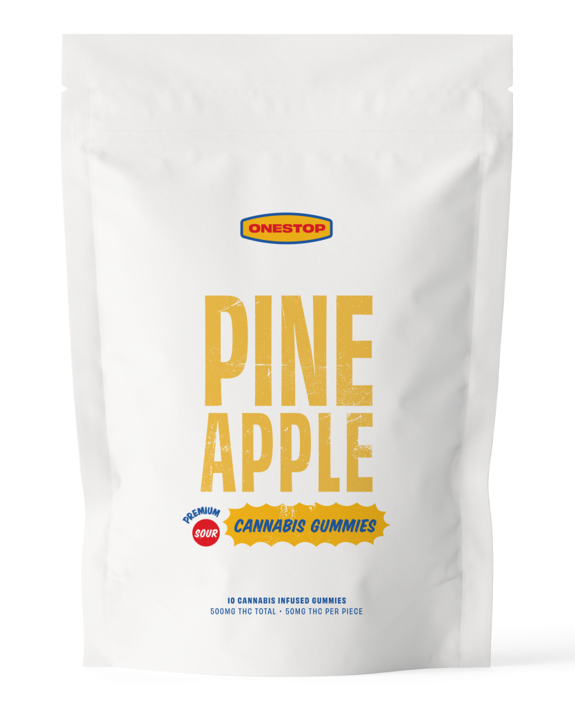One Stop - Sour Pineapple THC Gummies 500mg