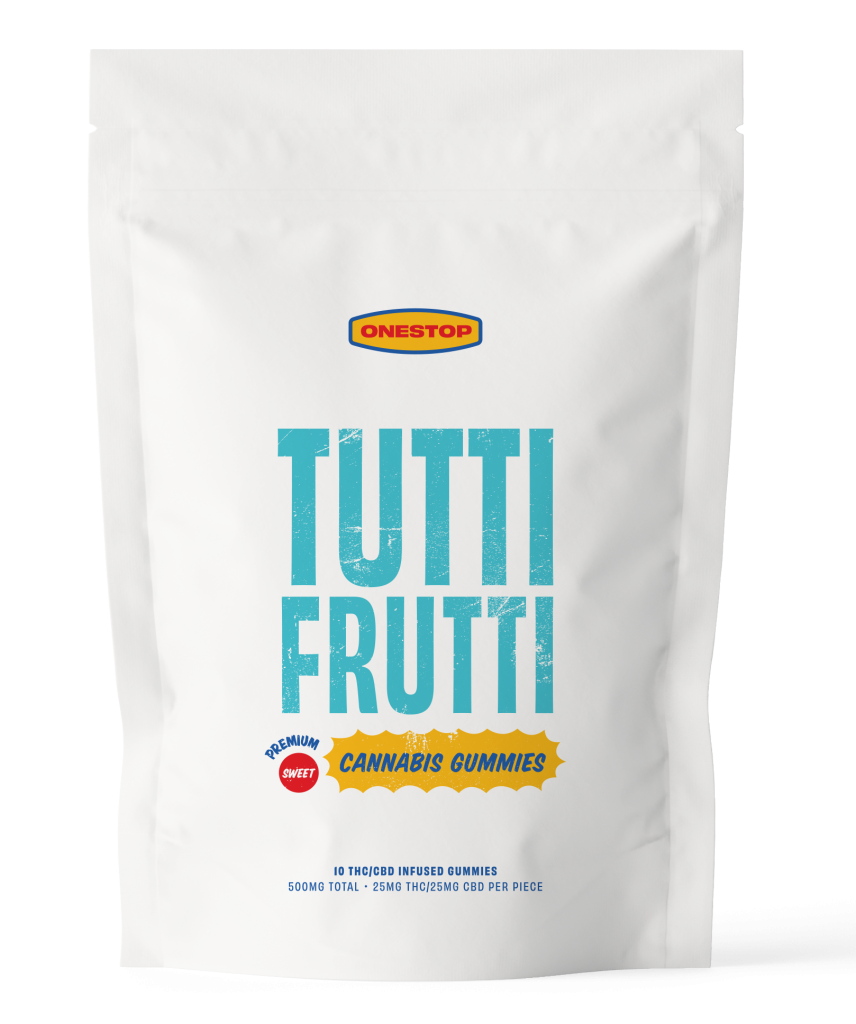 One Stop - Tutti Fruitti 1:1 Gummies 500mg