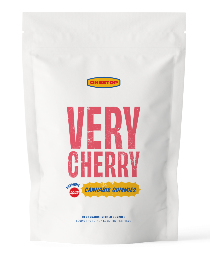 One Stop - Sour Very Cherry THC Gummies 500mg