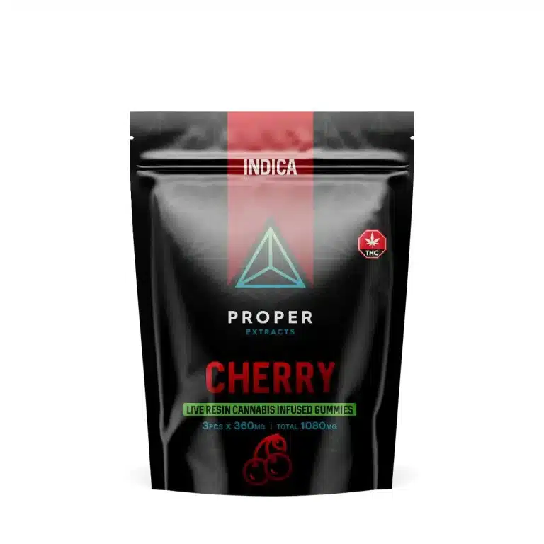 Proper Extracts Edibles - Triangles 1080mg Live Resin Gummies - Cherry