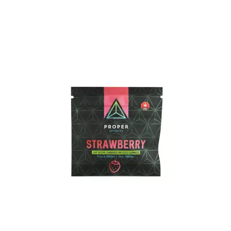 Proper Extracts Edibles - Triangles 360mg Live Resin Gummies - Strawberry
