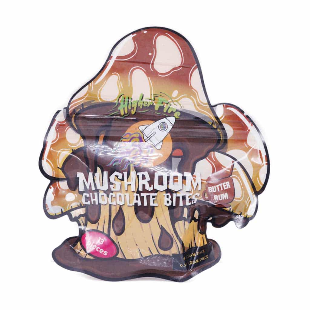 Higher Fire Extract – Mushroom Chocolate Bites – Butter Rum 4000mg
