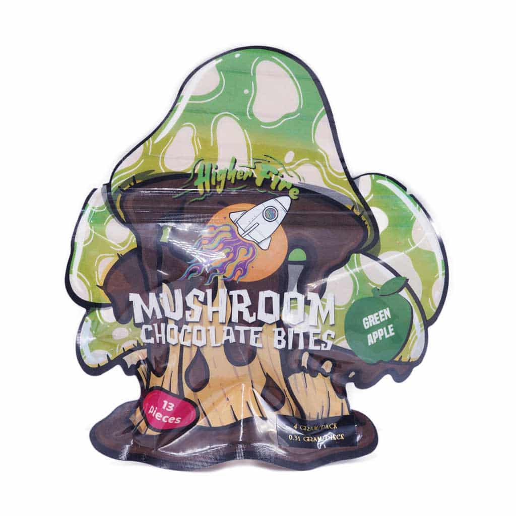 Higher Fire Extract – Mushroom Chocolate Bites – Green Apple 4000mg