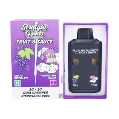 Straight Goods - Dual Chamber Vape - Grape + Purple Ape (3 Grams + 3 Grams)
