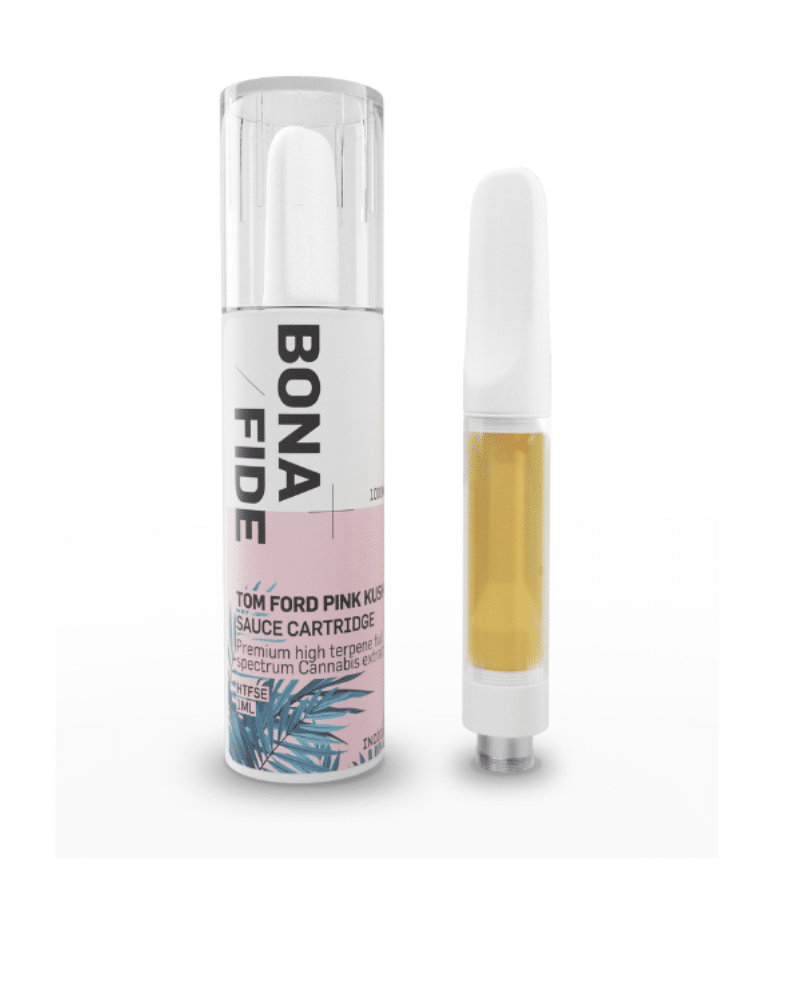 Bonafide – Sauce Cartridge - Tom Ford Pink Kush 1ML THC (INDICA)
