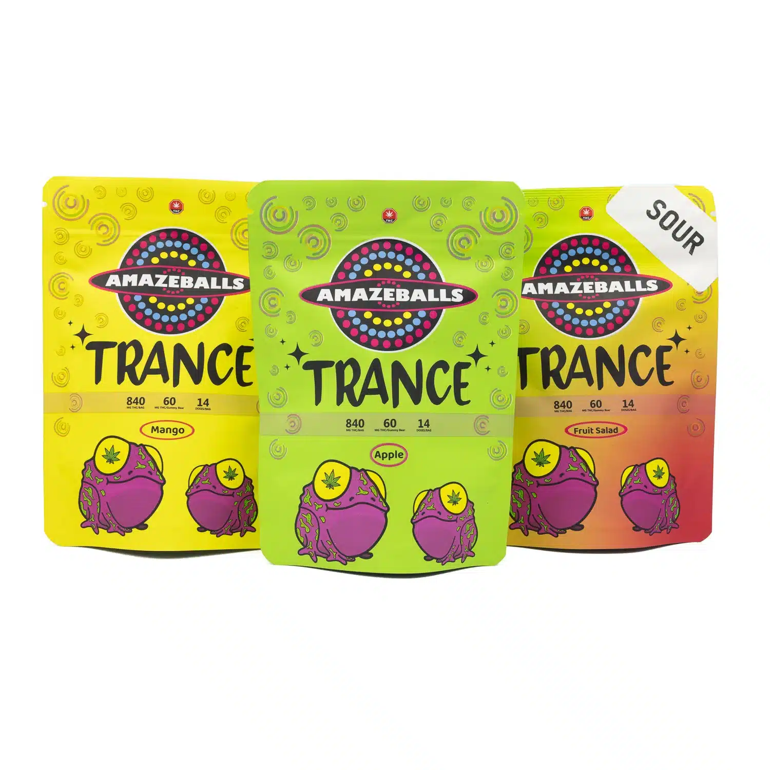 Amazeballs Edibles - Trance Gummies - 840mg THC