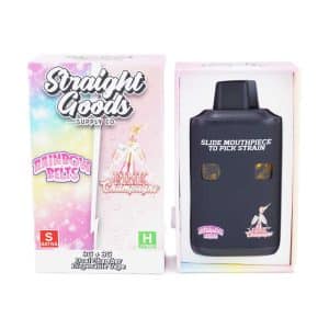 Straight Goods - Dual Chamber Vape - Rainbow Belts + Pink Champagne (3 Grams + 3 Grams)