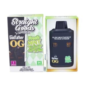 Straight Goods - Dual Chamber Vape - Godfather OG + Fresh Mint (3 Grams + 3 Grams)