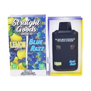 Straight Goods - Dual Chamber Vape - Lemon Berry + Blue Razz (3 Grams + 3 Grams)