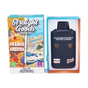 Straight Goods - Dual Chamber Vape - Orange Ambrosia + Blonde Moroccan (3 Grams + 3 Grams)