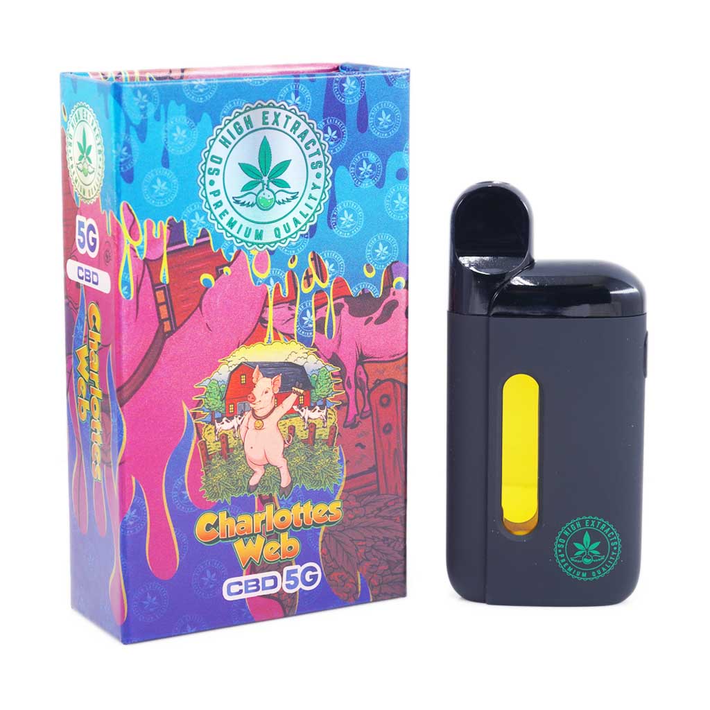 So High Extracts CBD Disposable Pen - Charlotte's Web 5ML