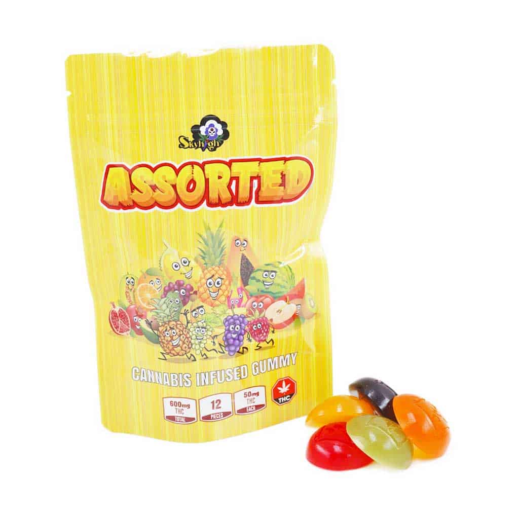 Sky High Edibles – Assorted Gummy 600MG THC