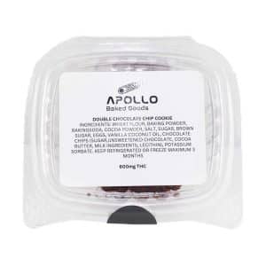 Apollo Baked Goods - Double Chocolate Chip Cookies - 600mg THC