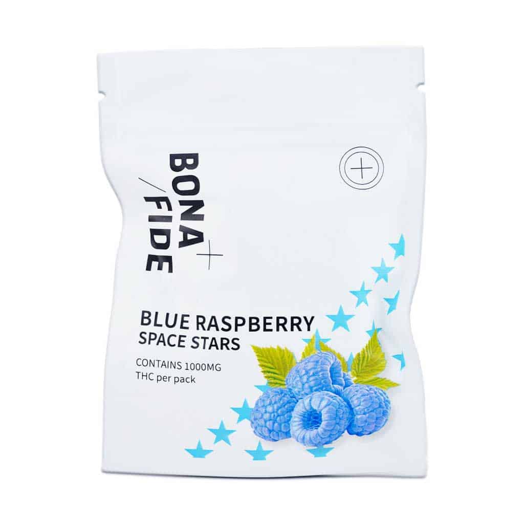 Bonafide – Blue Raspberry Space Stars 1000MG THC (Indica)