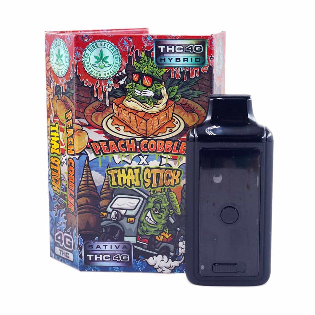 So High Extracts - Dual Chamber Pen - Peach Cobbler + Thai Stick (4 Grams + 4 Grams)