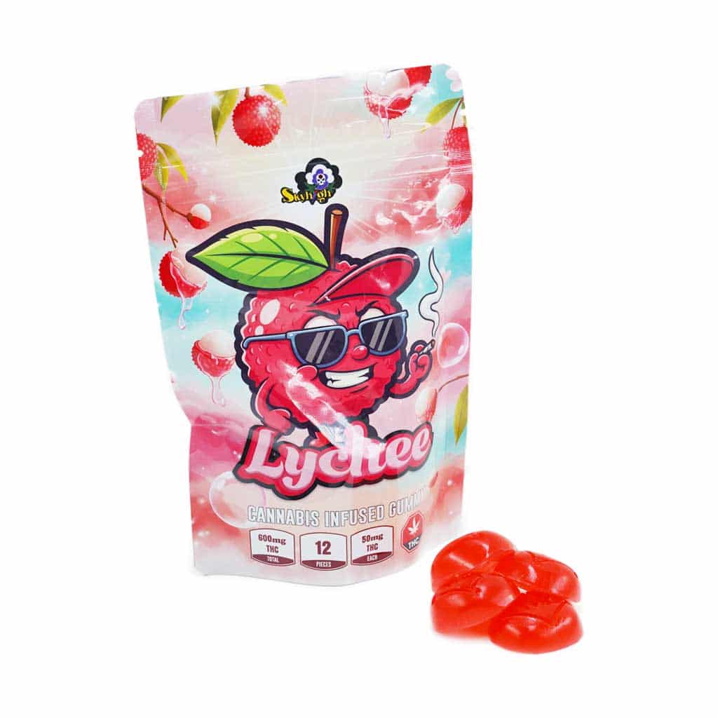 Sky High Edibles - Lychee Gummy 600mg THC