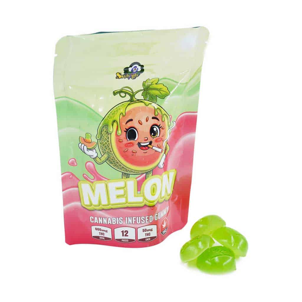 Sky High Edibles - Melon Gummy 600mg THC