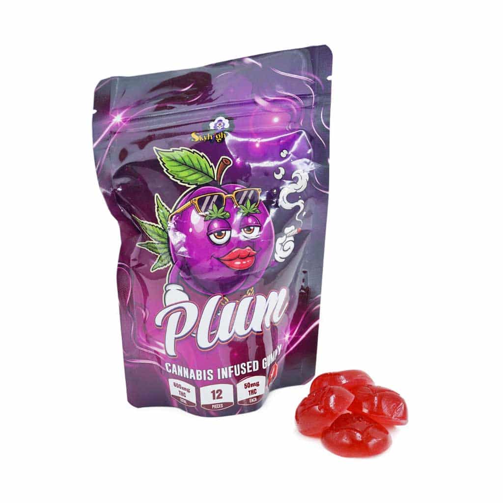 Sky High Edibles - Plum Gummy 600mg THC