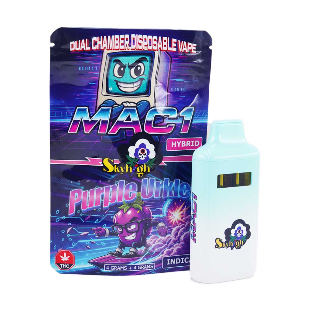 Sky High Extract - Dual Chamber Vape - MAC1 (Hybrid) + Purple Urkle (Indica) - (4 Grams + 4 Grams)