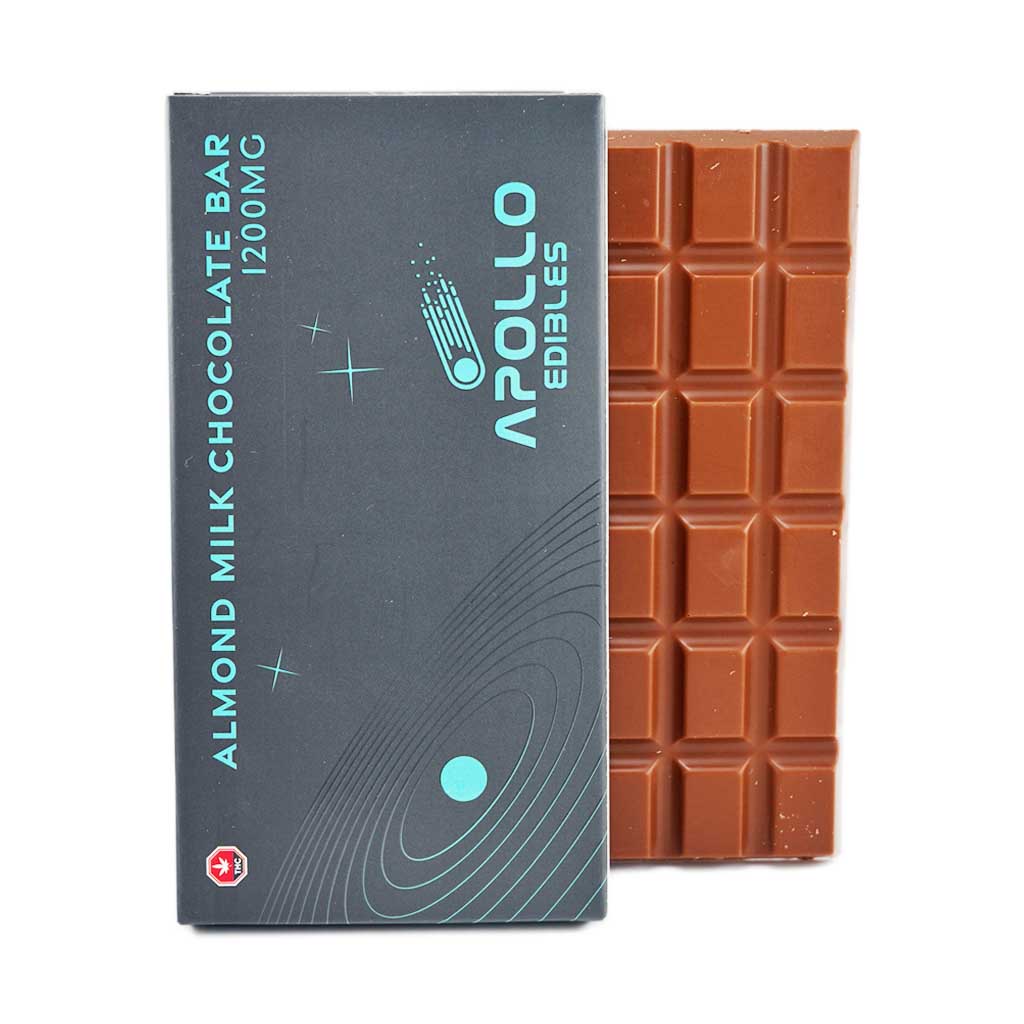 Apollo Edible Chocolates - Almond Milk Chocolate Bar - 1200MG THC