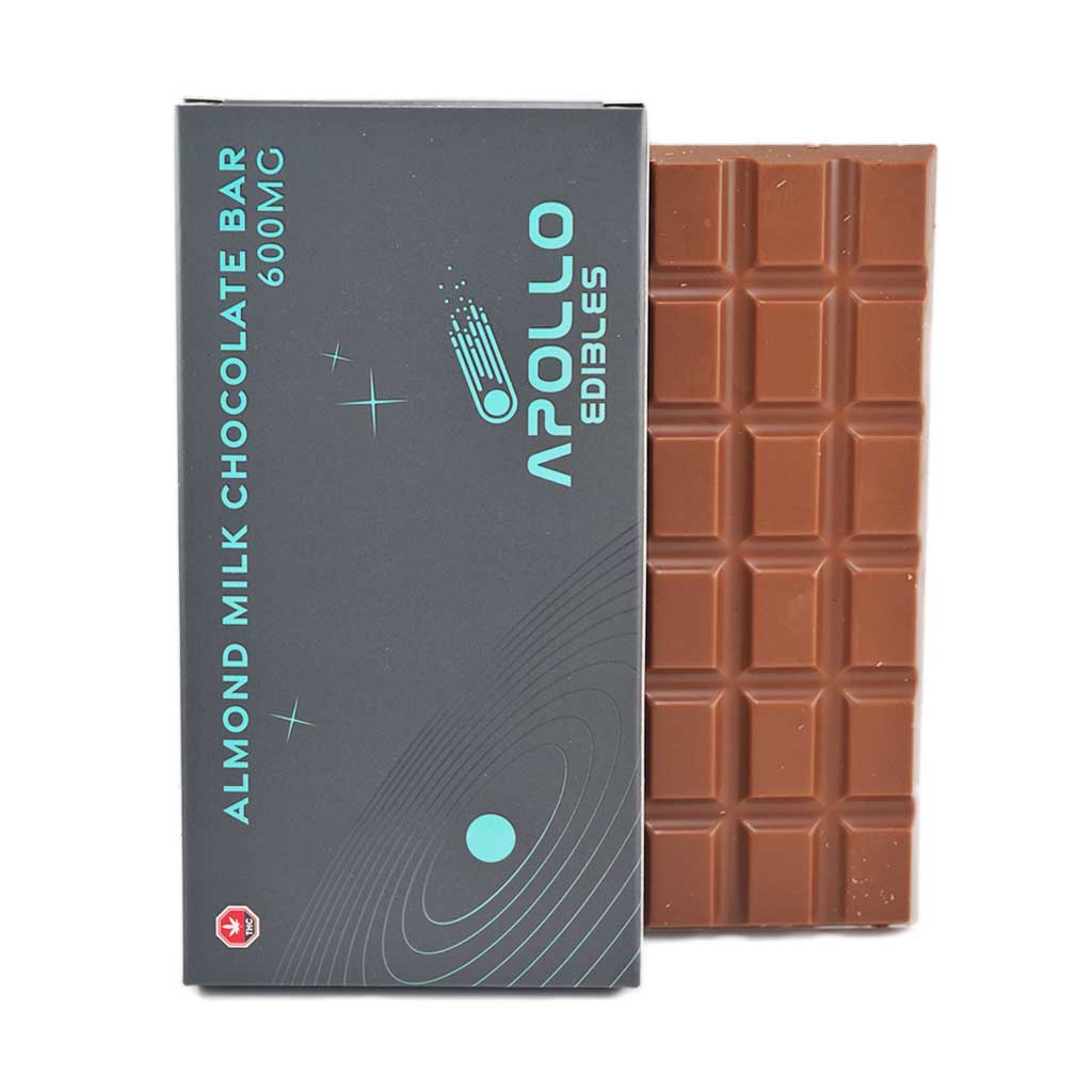 Apollo Edible Chocolates - Almond Milk Chocolate Bar - 600MG THC