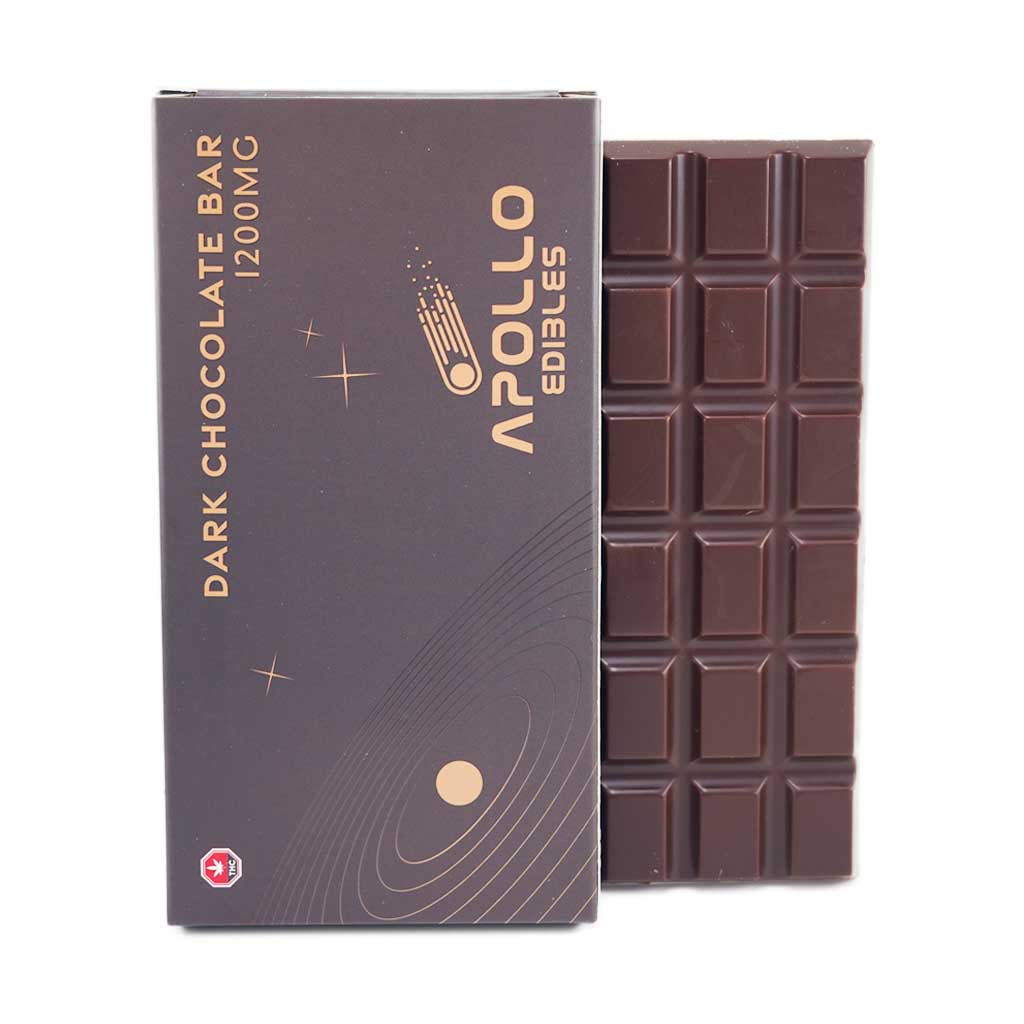 Apollo Edible Chocolates - Dark Chocolate Bar - 1200MG THC