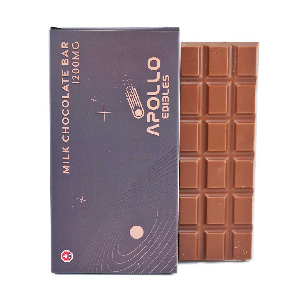 Apollo Edible Chocolates - Milk Chocolate Bar - 1200MG THC
