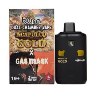 Burn Extracts - Dual Chamber Disposable Vape - Acapulco Gold + Gas Mask (3+3 Gram)