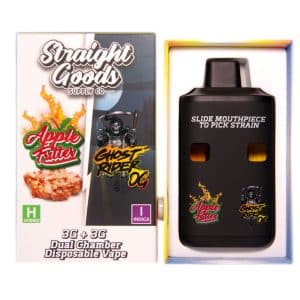 Straight Goods - Dual Chamber Vape - Apple Fritter + Ghost Rider OG (3 Grams + 3 Grams)