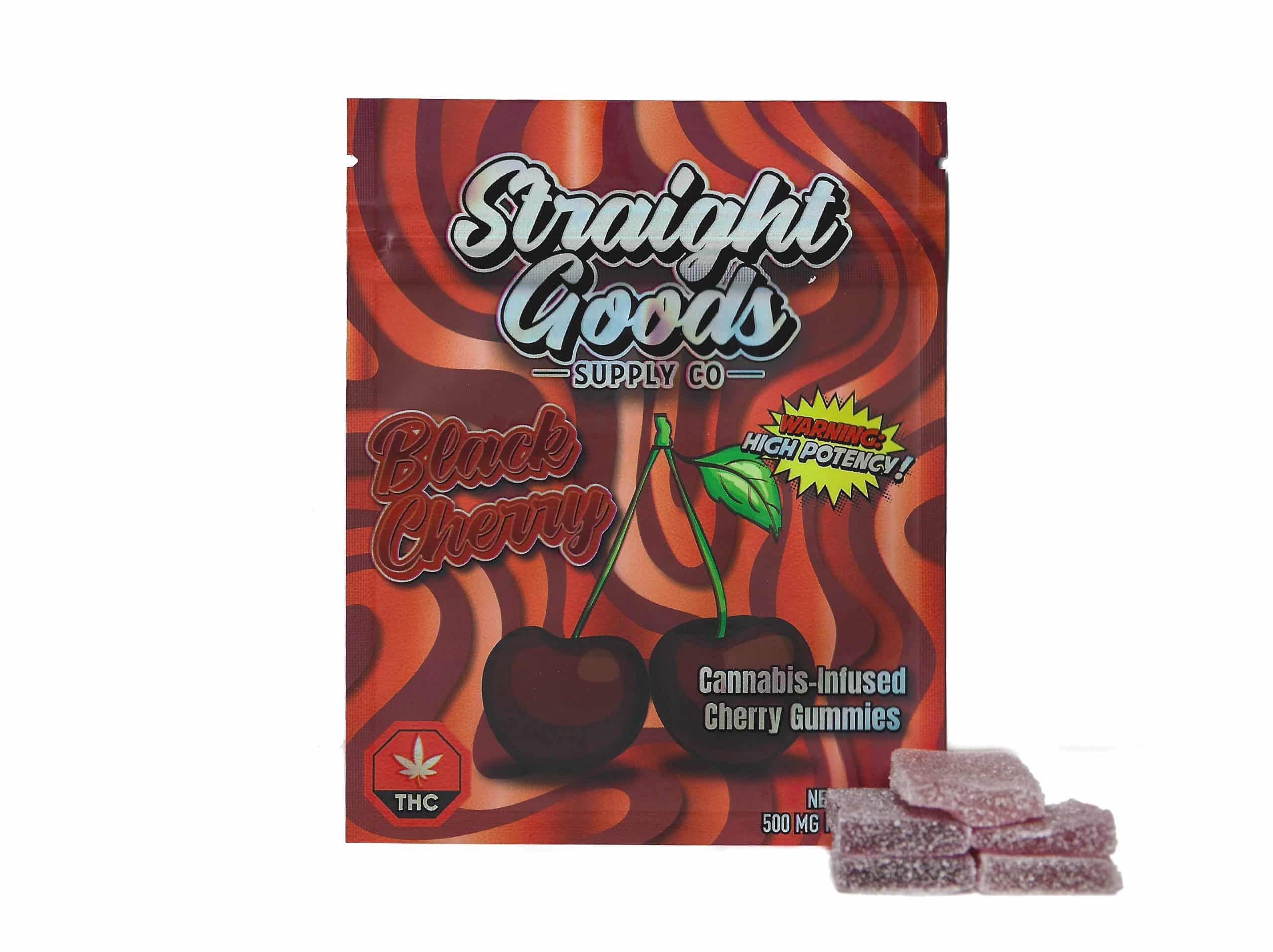 Straight Goods Edibles – Black Cherry (500mg THC)