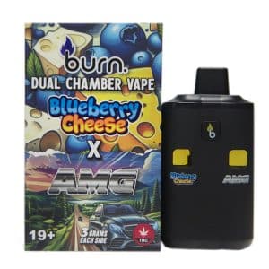 Burn Extracts - Dual Chamber Disposable Vape - Blueberry Cheese + AMG (3+3 Gram)