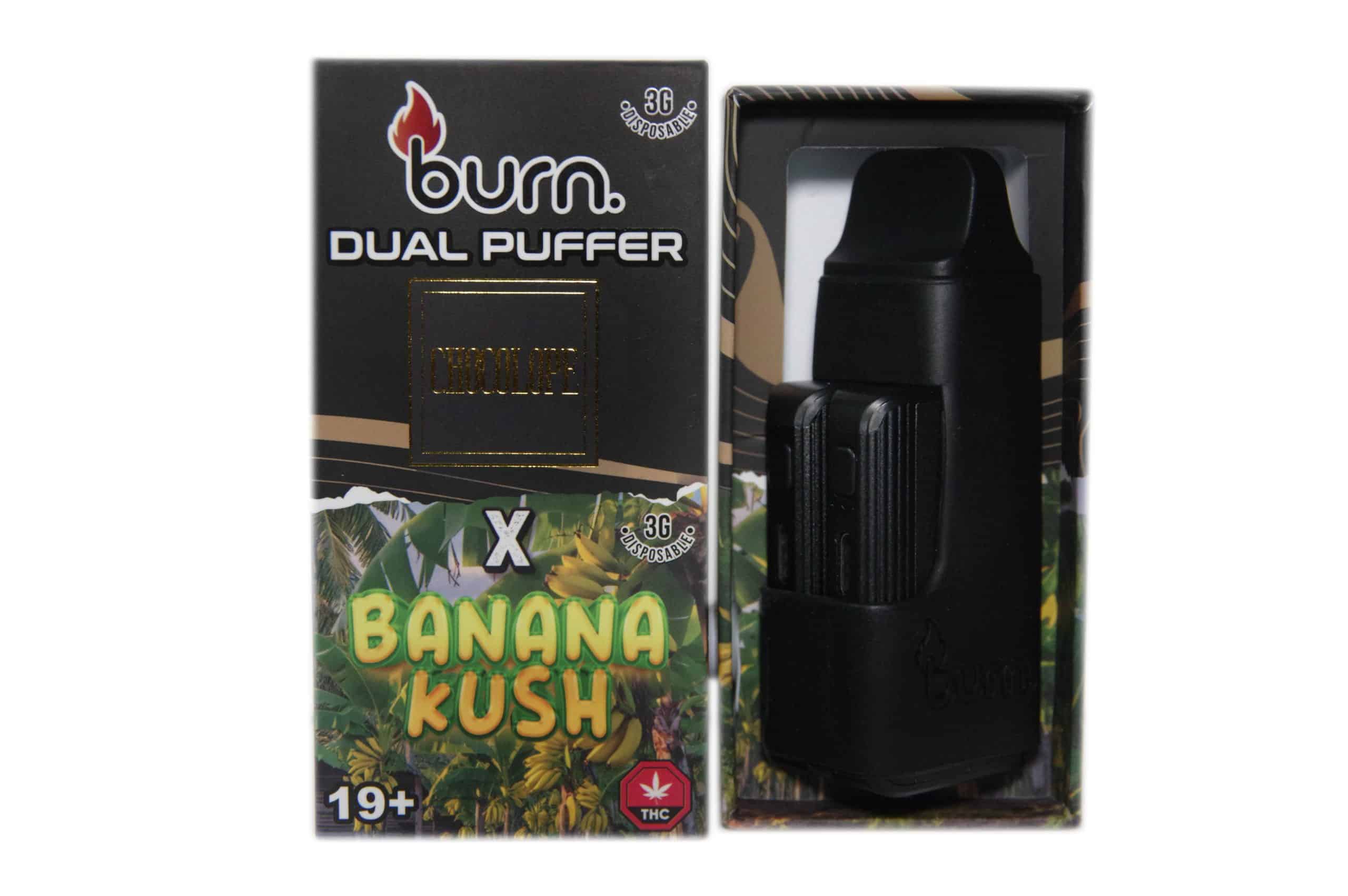 Burn Extracts - Dual 3 Gram Puffer – Chocolope x Banana Kush (3 Grams + 3 Gram)