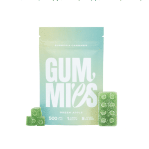 Euphoria Cannabis - Green Apple Gummies 500mg THC