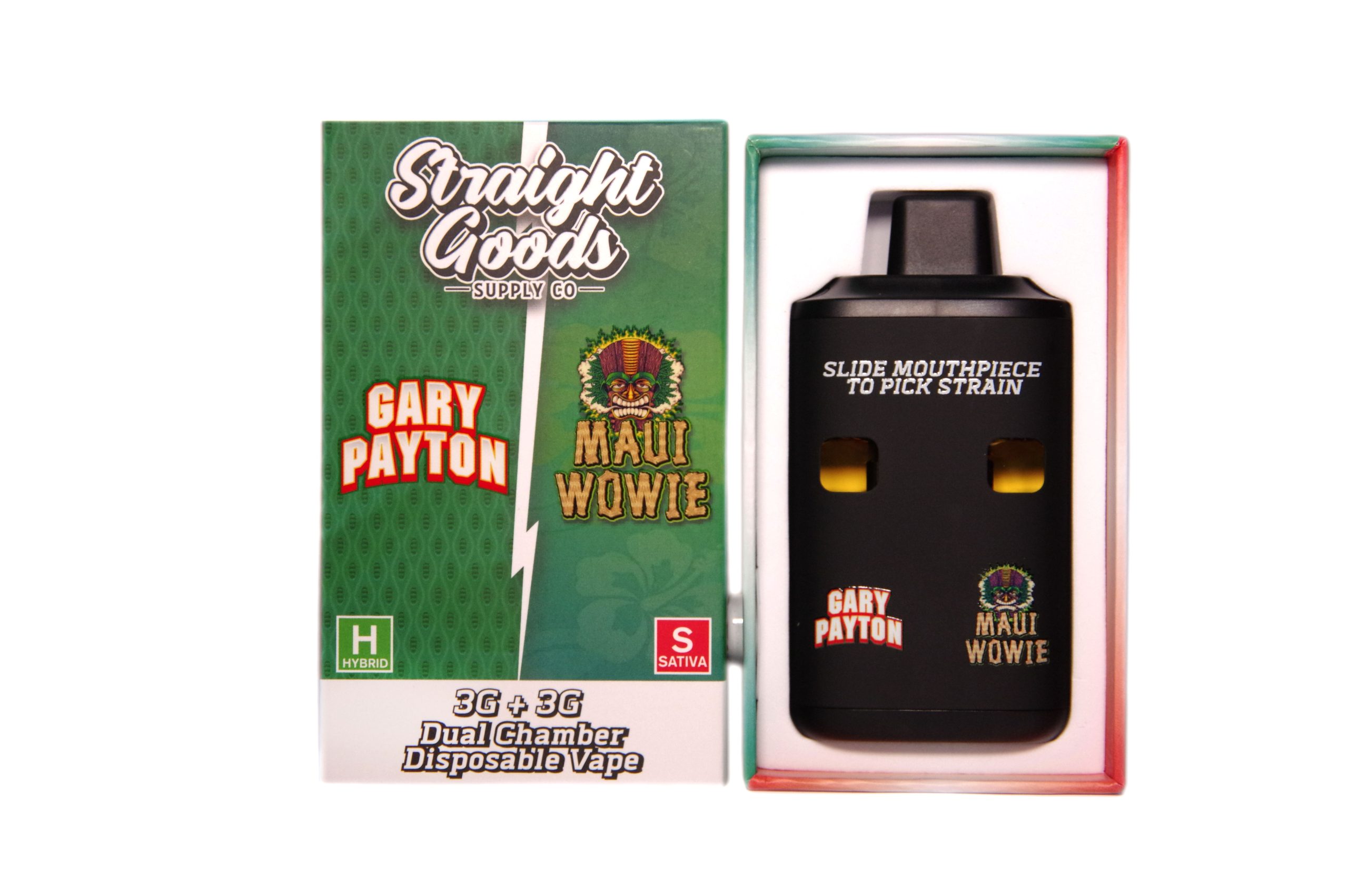 Straight Goods - Dual Chamber Vape - Gary Payton + Maui Wowie (3 Grams + 3 Grams)
