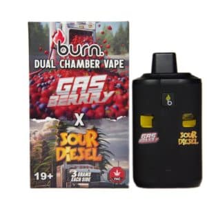 Burn Extracts - Dual Chamber Disposable Vape - Gas Berry + Sour Diesel (3+3 Gram)