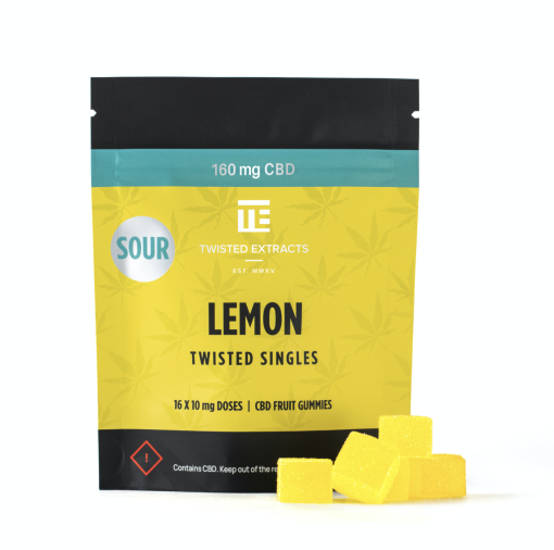 Twisted Extracts – Sour Lemon Twisted Singles 160mg CBD