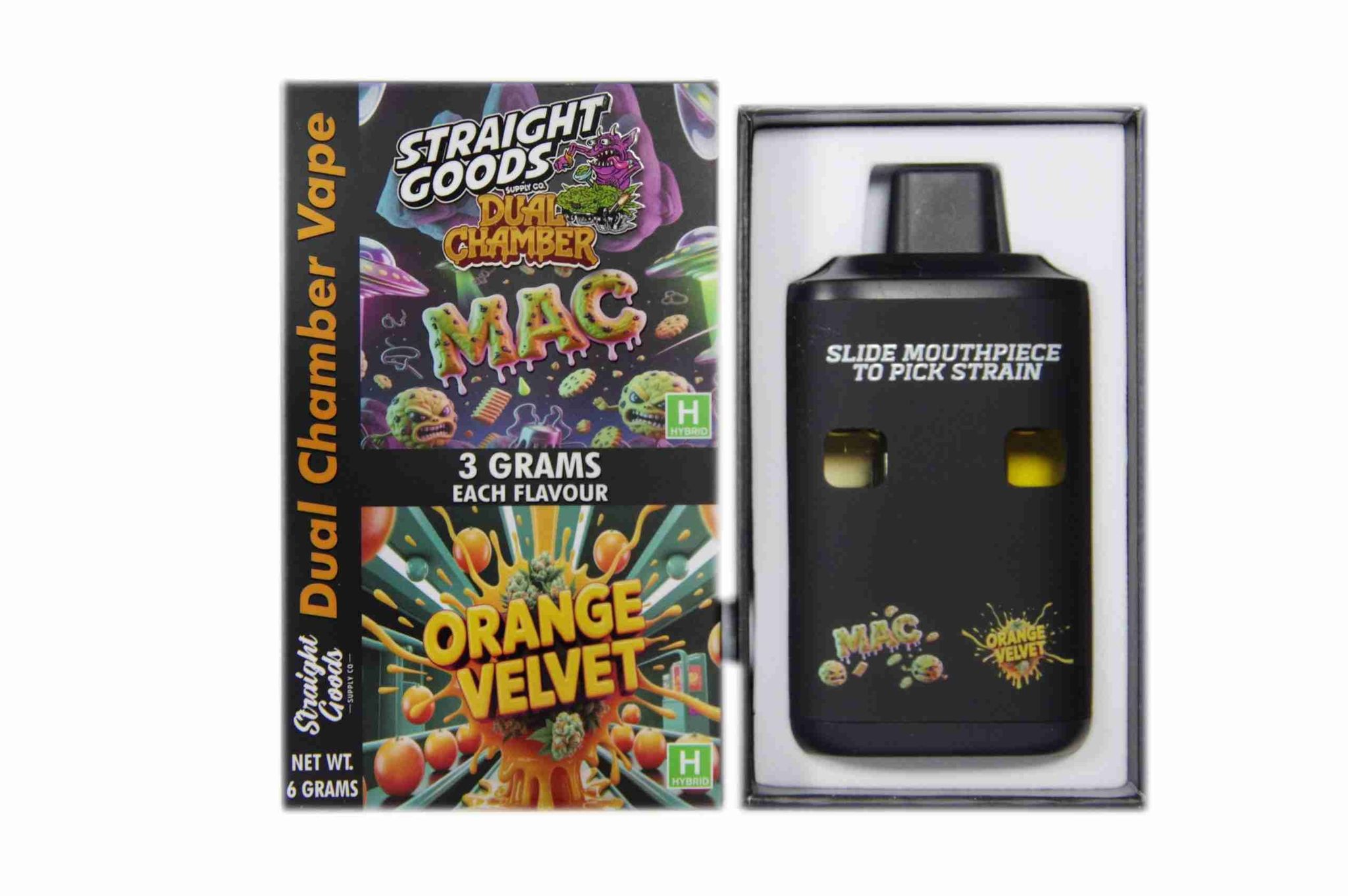 Straight Goods - Dual Chamber Vape - Mac + Orange Velvet (3 Grams + 3 Grams)