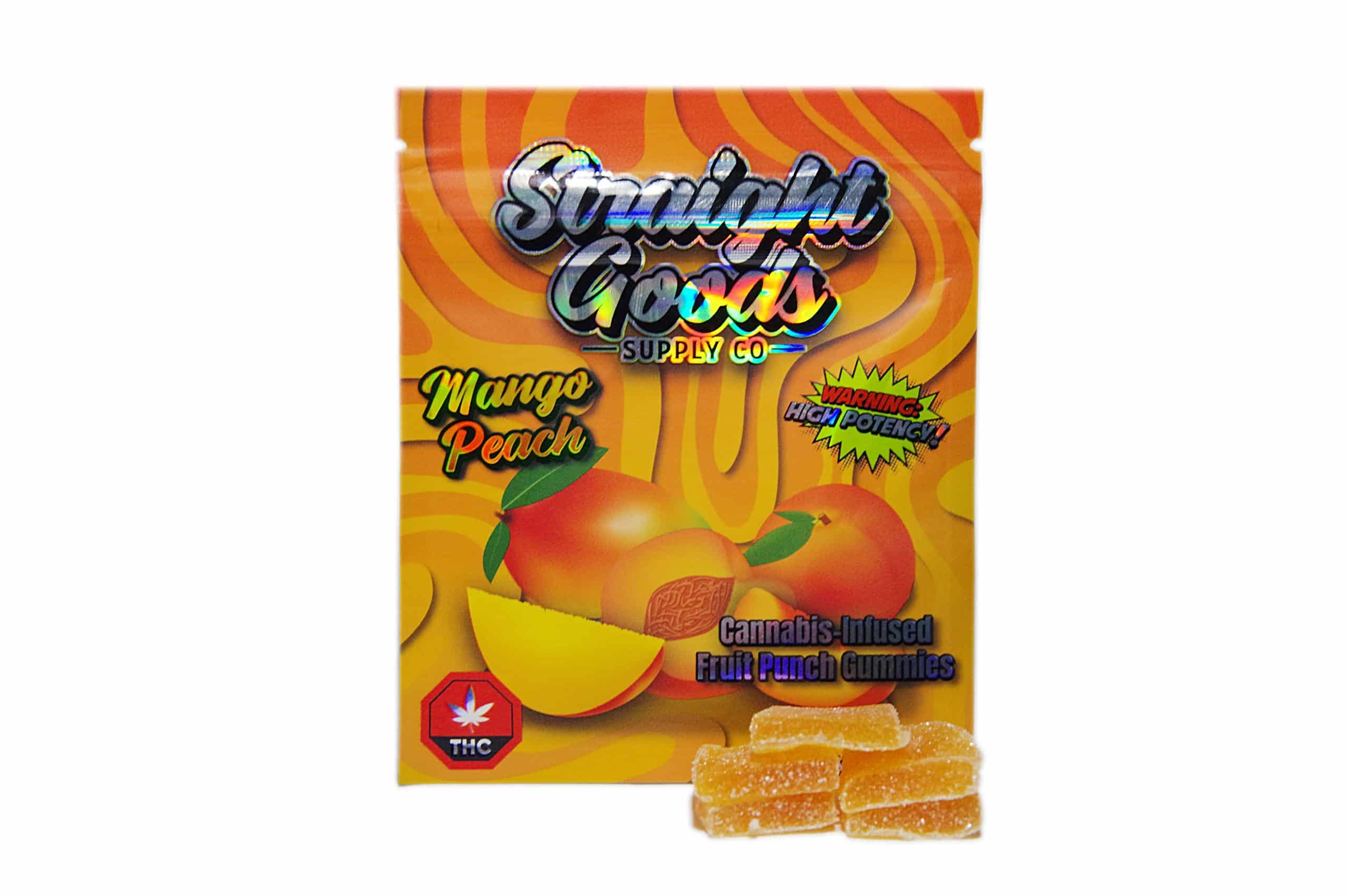 Straight Goods Edibles – Mango Peach (500mg THC)