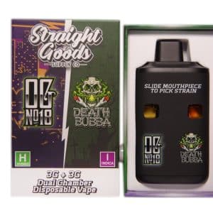 Straight Goods - Dual Chamber Vape - OG #18 + Death Bubba (3 Grams + 3 Grams)