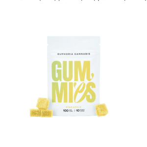 Euphoria Cannabis - Pineapple Gummies 100mg THC