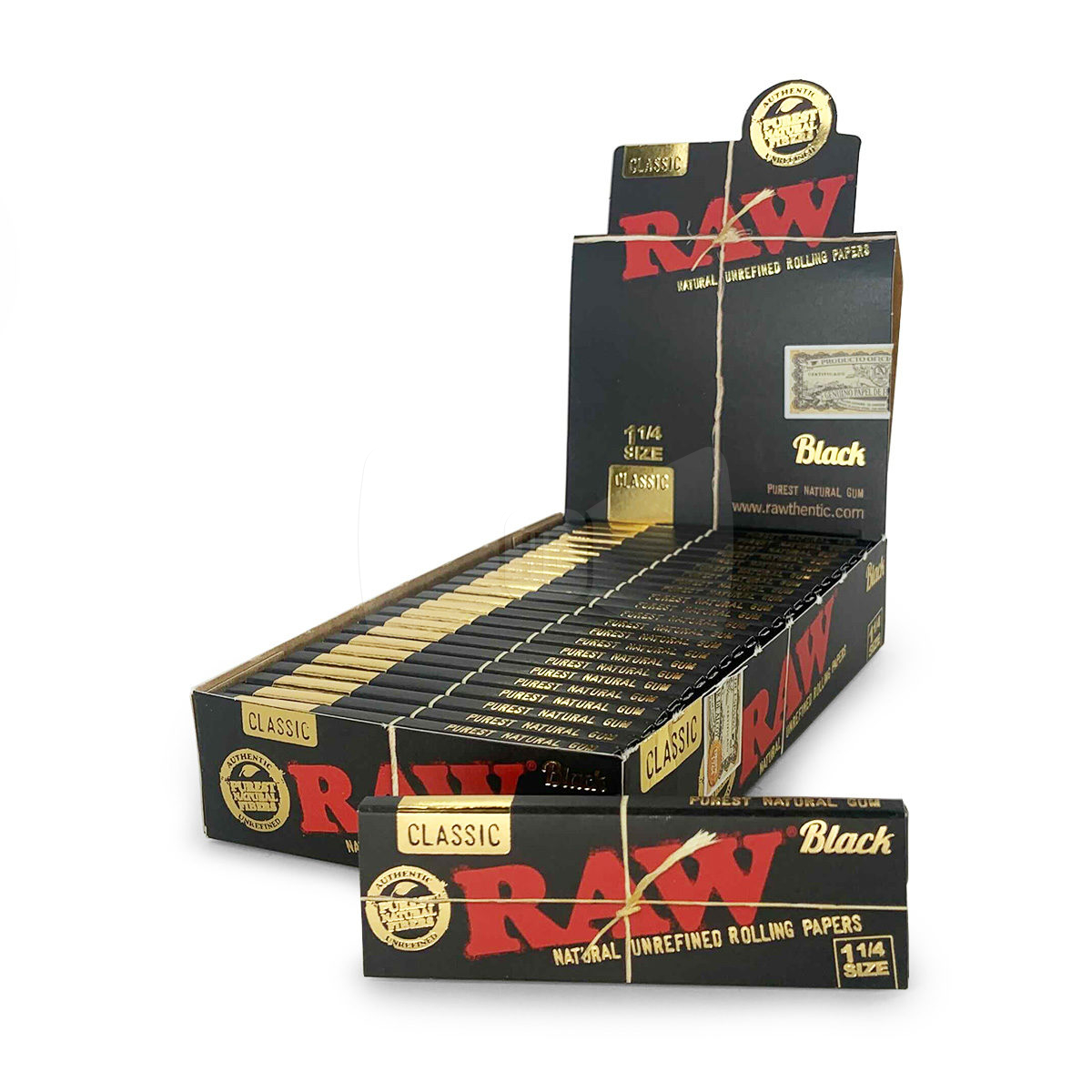 Raw Hemp Classic Black Rolling Paper