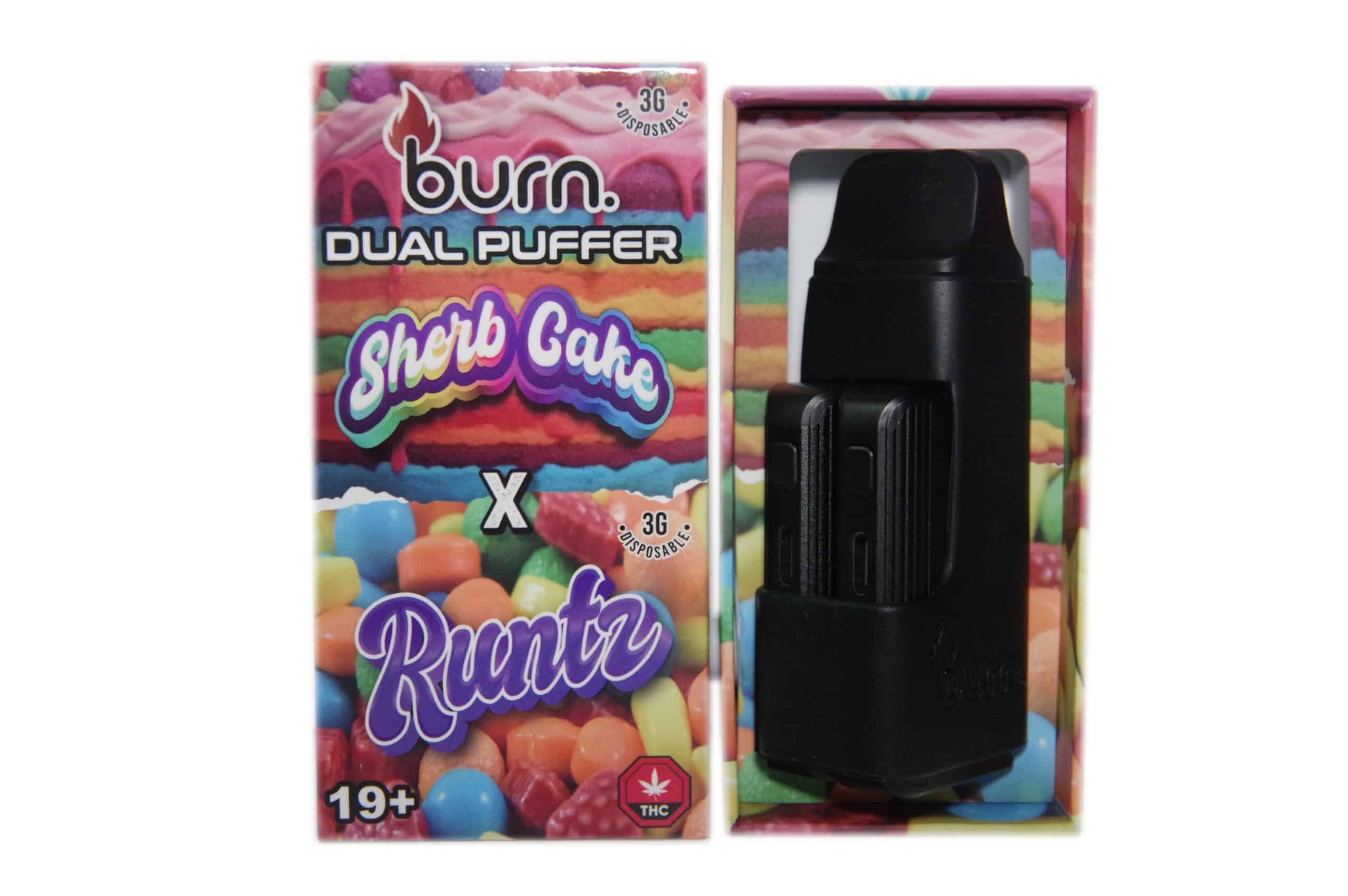 Burn Extracts - Dual 3 Gram Puffer – Sherb Cake x Runtz (3 Grams + 3 Gram)