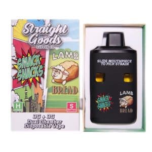 Straight Goods - Dual Chamber Vape - Smack Snacks + Lamb Bread (3 Grams + 3 Grams)