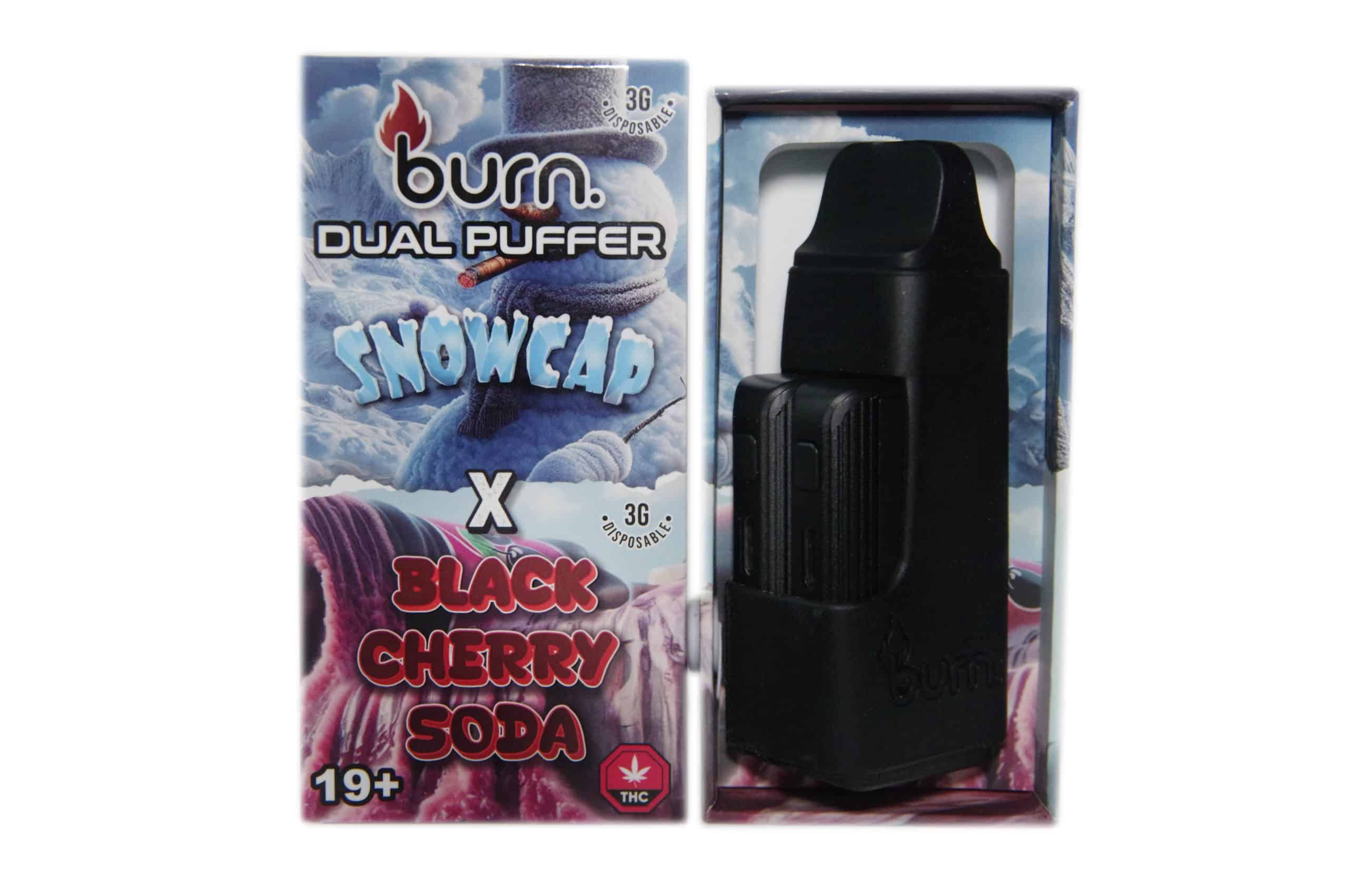 Burn Extracts - Dual 3 Gram Puffer – Snowcap x Black Cherry Soda (3 Grams + 3 Gram)