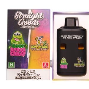 Straight Goods - Dual Chamber Vape - Sour Space Candy + Lemon-Ade (3 Grams + 3 Grams)
